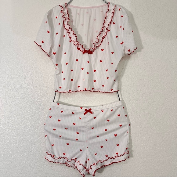 Heart Ruffle Pajama Set - Picture 3 of 6